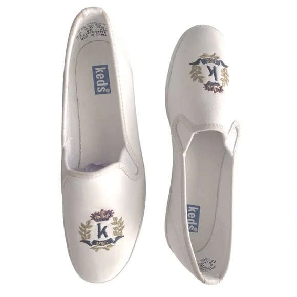 Keds Shoes Keds Loafers White Crest Oxford Embroidered Slipon